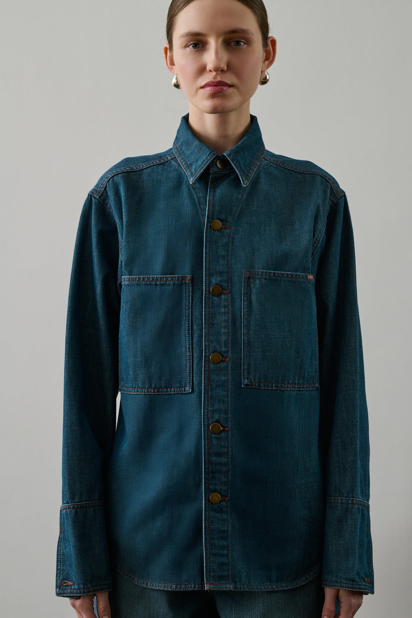 Chemise Garance - Bleu/Vert - Femme