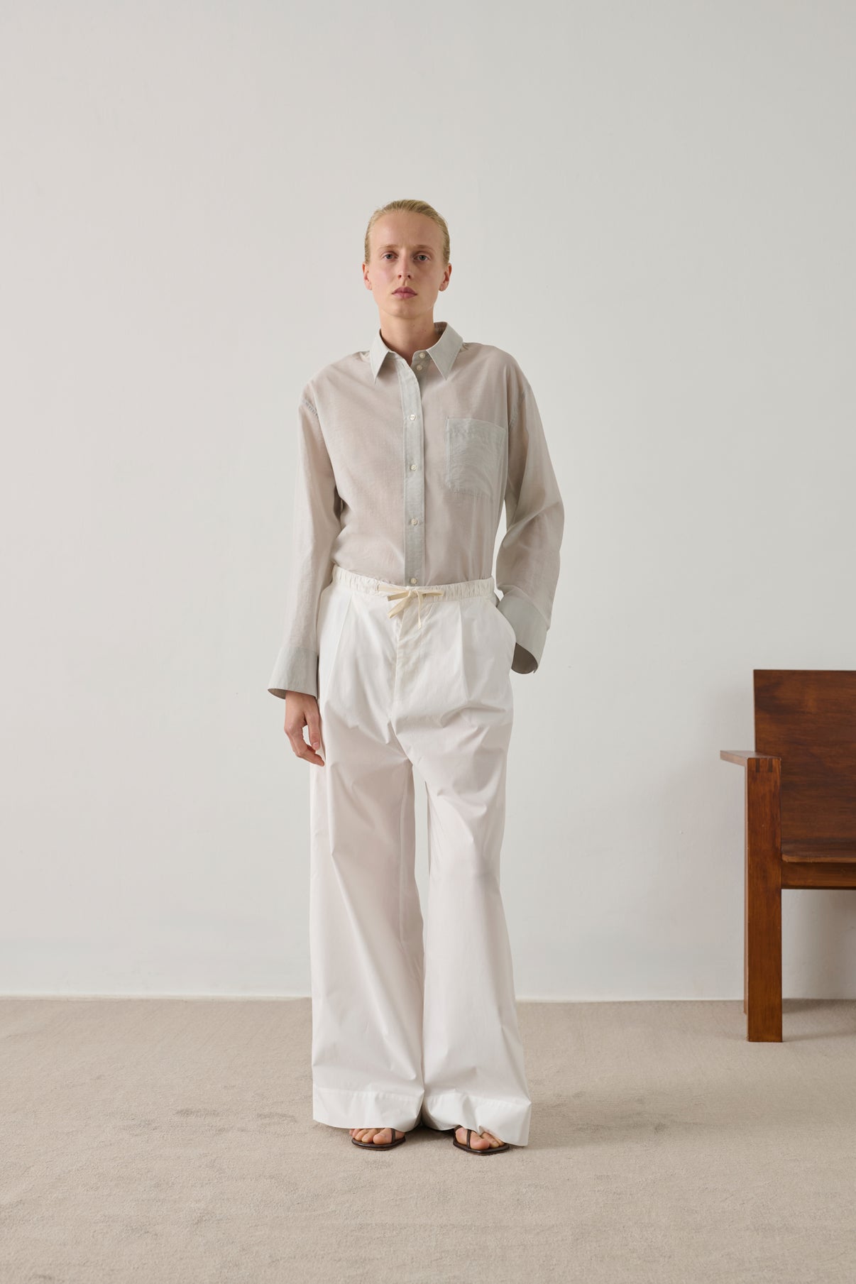 Blouse Izumi - Gris Clair - Femme vue 1